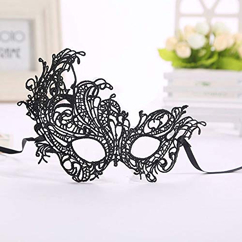 Gefomuofe Venezianische Maske Damen Fasching Verkleidung Masquerade Mask Karneval Dekorationen Venezianische Masken Römisch Griechisch Spitze Venezianische Halloween Kostüm von Gefomuofe