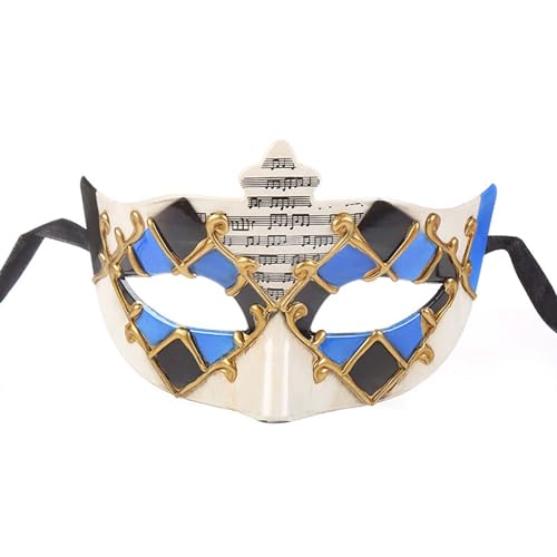 Gefomuofe Venezianische Maske Damen Herren, Maskenball Maske Damen Herren Phantom Der Oper Maske Augenmaske Sexy für Halloween Karneval Cosplay von Gefomuofe