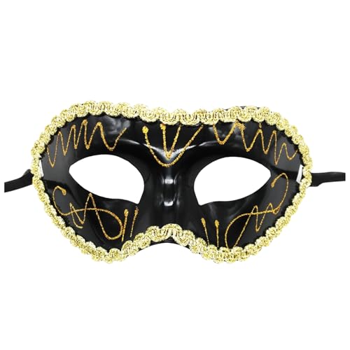 Gefomuofe Venezianische Maske Damen Herren Vintage-Halloween-Kostüm Karneval-Maske Handgefertigte Venezianische Maske Maskerade Augenmaske Vintage Antike Masken Augenmaske Retro Venedigmaske Gefomuofe Venezianische Maske Damen Herren Vintage-Halloween-Kostüm Karneval-Maske Handgefertigte Venezianische Maske Maskerade Augenmaske Vintage Antike Masken Augenmaske Retro Venedigmaske von Gefomuofe