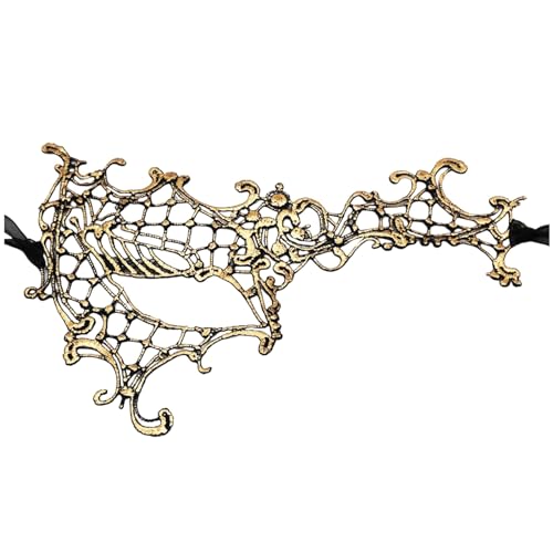 Gefomuofe Venezianische Maske Damen Vintage-Halloween-Kostüm Karneval-Maske Handgefertigte Spitze Venezianische Maske Maskerade Augenmaske Strass Metall Filigrane venezianische Maske Halloween Kostüm Gefomuofe Venezianische Maske Damen Vintage-Halloween-Kostüm Karneval-Maske Handgefertigte Spitze Venezianische Maske Maskerade Augenmaske Strass Metall Filigrane venezianische Maske Halloween Kostüm von Gefomuofe