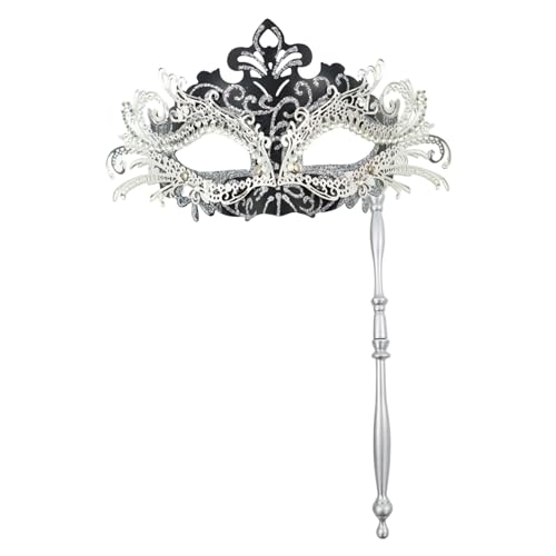 Gefomuofe Venezianische Maske Damen Vintage-Halloween-Kostüm Karneval-Maske mit Diamant Rabenmaske Römisch Griechisch Herren Venezianische Colombina Ballmaske Damen und Herren Gefomuofe Venezianische Maske Damen Vintage-Halloween-Kostüm Karneval-Maske mit Diamant Rabenmaske Römisch Griechisch Herren Venezianische Colombina Ballmaske Damen und Herren von Gefomuofe