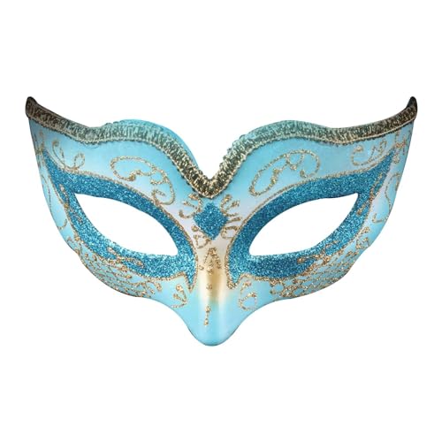 Gefomuofe Venezianische Maskerade Maske, Venezianische Vintage Karnevalsmasken Damen und Herren, Maskerade Karneval Party Maske von Gefomuofe