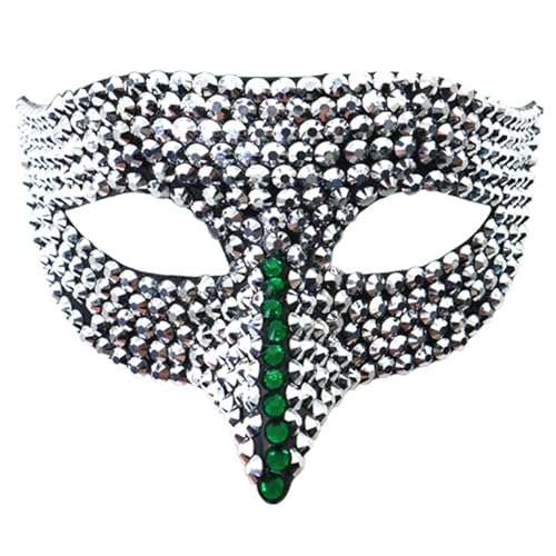Gefomuofe Venezianischen Masquerade Maske Fasching Verkleidung Masquerade Mask Diamant Handgefertigte Venezianische Maske Maskerade Augenmaske venezianische Maske Halloween Kostüm von Gefomuofe