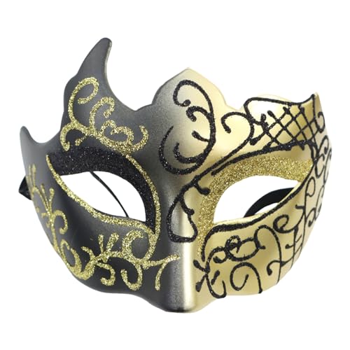 Gefomuofe Venezianischen Masquerade Maske Fasching Verkleidung Masquerade Mask Handgefertigte Venezianische Maske Vintage Antike Masken Augenmaske Retro Halloween Kostüm Kleid Dekoration Zubehör von Gefomuofe