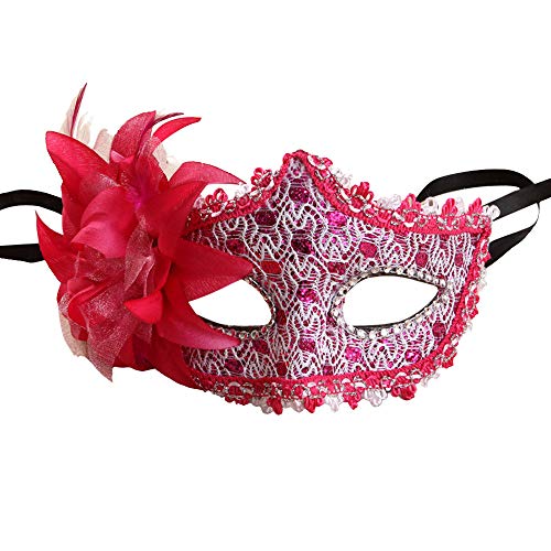 Gefomuofe Venezianischen Masquerade Maske Spitze Karneval-Maske Handgefertigte Venezianische Maske Maskerade Augenmaske Vintage Antike Masken Augenmaske Retro Augenmaske Maskerade Maske für Karneval von Gefomuofe