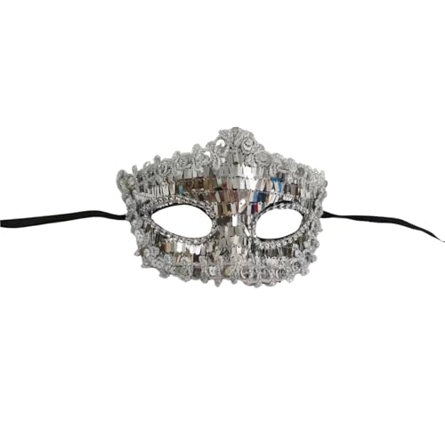 Gefomuofe Venezianischen Masquerade Maske Vintage-Karneval-Maske Karneval Dekorationen Venezianische Masken Römisch Griechisch Herren Venezianische Halloween Kostüm Kleid Dekoration Zubehör von Gefomuofe
