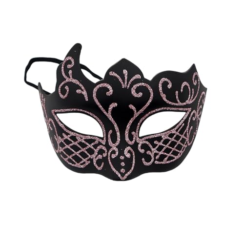 Maske Venezianische Damen Sexy Venezianische Gesichtsmaske Handgefertigte Venezianische Maske Strass Metall Filigrane venezianische Maske Venedigmaske Federmaske Maskenball Karneval von Gefomuofe