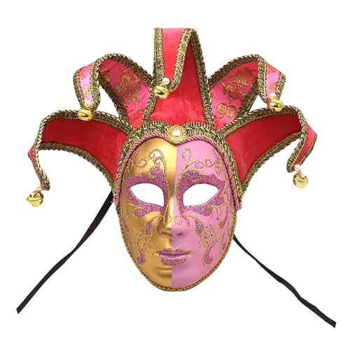 Venezianischen Masquerade Maske Fasching Verkleidung Masquerade Mask Handgefertigte Venezianische Maske Maskerade Augenmaske Strass Metall Filigrane Yin Yang Gesichtsmaske von Gefomuofe
