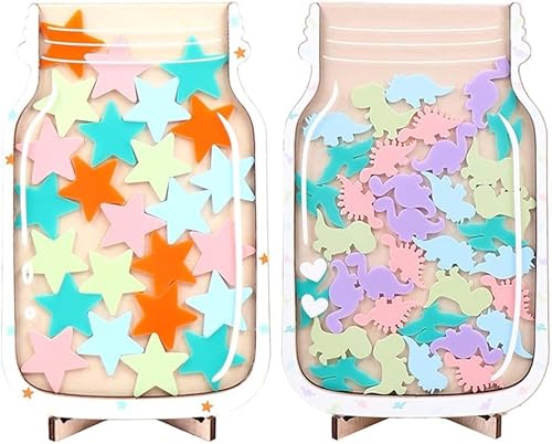 Belohnungsglas mit Sternen, Anreizglas, Motivieren Sie gutes Verhalten für Kinder, Sternglas, Belohnungssystem, Training, Belohnungsglas für Zuhause, Klassenzimmer, Star Collect Jar Belohnungstabelle Belohnungsglas mit Sternen, Anreizglas, Motivieren Sie gutes Verhalten für Kinder, Sternglas, Belohnungssystem, Training, Belohnungsglas für Zuhause, Klassenzimmer, Star Collect Jar Belohnungstabelle von Gehanico