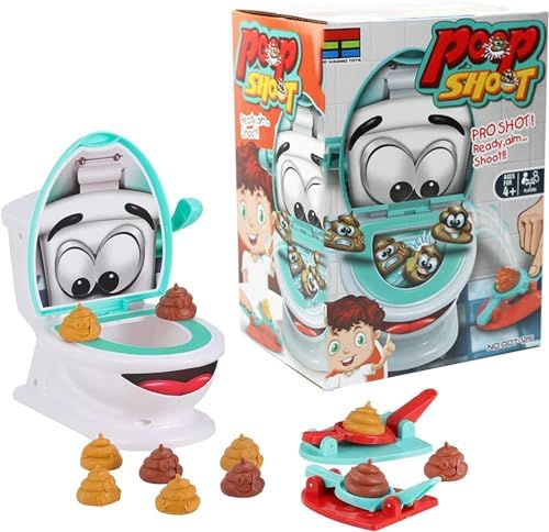 Neuheit Familie Spiel Kunststoff Spielzeug Pops Kreative Toilette Poop Spiel Spielzeug Geschenke Dekompression Spielzeug für Kind (Weiß) von Gehanico