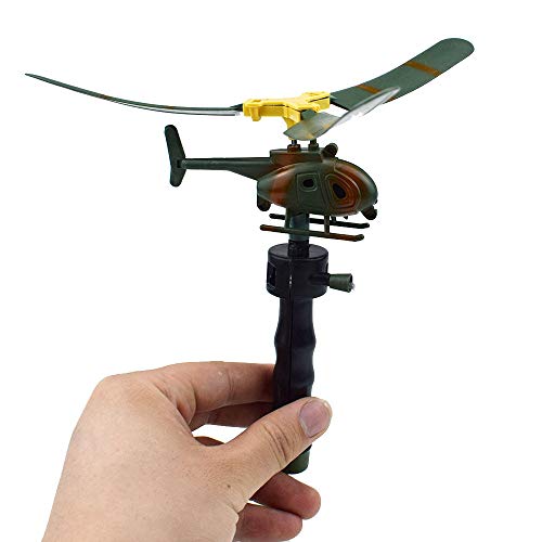 Geilisungren Hubschrauber Kinder Lustig Spielzeug im Freien Kindertag Geschenke Outdoor Schnur ziehen Drohne Helikopter Für Anfänger (1 PC, Wie Gezeigt) von Geilisungren