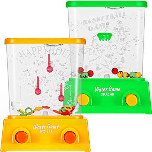2 Stück Wasser Handheld Spiel Mini Wasser Ring Spiel Wasser Ring Wurf und Basketball Aqua Arcade Spielzeug für Party Gefallen Lustig Spiel für Meiste Altersgruppen, ohne Wasser 2 Stück Wasser Handheld Spiel Mini Wasser Ring Spiel Wasser Ring Wurf und Basketball Aqua Arcade Spielzeug für Party Gefallen Lustig Spiel für Meiste Altersgruppen, ohne Wasser von Gejoy