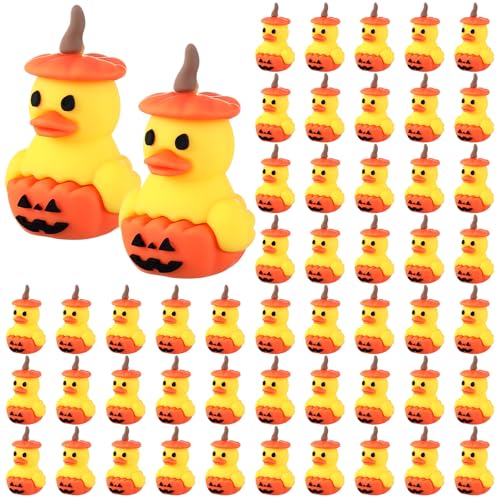 Gejoy 50 Stück Kürbis-Gummienten, Großpackung, 3,5 cm, Kürbis-Gummiente, Spielzeug, Schule, Klassenzimmer, Preis für Partygeschenke, Heimtischdekorationen Gejoy 50 Stück Kürbis-Gummienten, Großpackung, 3,5 cm, Kürbis-Gummiente, Spielzeug, Schule, Klassenzimmer, Preis für Partygeschenke, Heimtischdekorationen von Gejoy