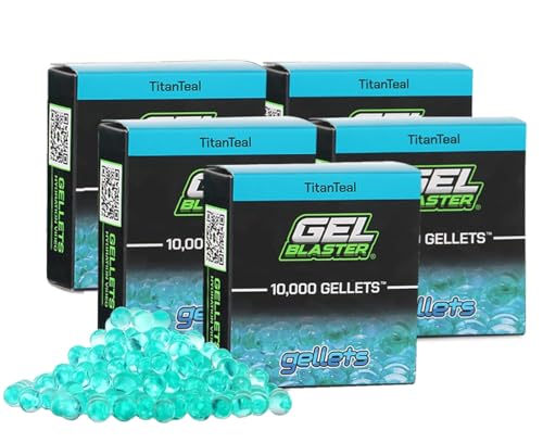 Gel Blaster 50.000 Gellets Nachfüllmunition - Teal, Hergestellt für Gel Blaster - Ungiftige, wasserbasierte Gelkugeln, für Personen ab 14 Jahren von Gel Blaster