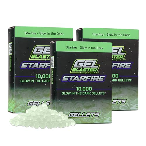 Gel Blaster Starfire Gellets Nachfüllpackung Munition (3 Packungen mit 10.000 Stück) - Hergestellt für Gel Blaster Spielzeug Blaster & Starfire Aktivator - Umweltfreundliche, ungiftige - für 14+ Jahre von Gel Blaster