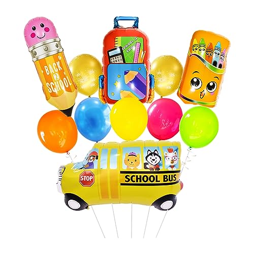 Back to School Balloons,13 Stücke Luftballons Einschulung Deko,Schulanfang Schulstart Folienballon Zum Junge Mädchen Für Willkommen Zurück Partydekorationen Klassenzimmer Back to School Balloons,13 Stücke Luftballons Einschulung Deko,Schulanfang Schulstart Folienballon Zum Junge Mädchen Für Willkommen Zurück Partydekorationen Klassenzimmer von Geluode