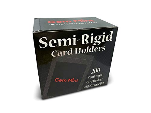200 ct Halbstarrer Kartenhalter #1 – abgestufte Submissionsgröße – Gem Mint Supplies von Gem Mint