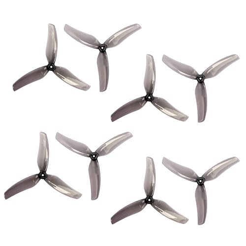 GEMFAN 4 Paar 2609-3 Propeller 3-Blade CW CCW Paddel kompatibel mit F9A-B U14 RC Drohne (Grau 1,2 mm) von Gemfan