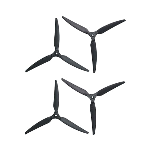 Gemfan 1159F/1265F/1307F/1407F/1510F/1309 Klapppropeller 3-Blatt-Glasfaser-Nylon für RC-Drohnen (1159F, 2 Paar) von Gemfan