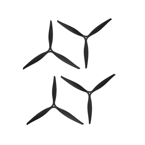 Gemfan 1159F/1265F/1307F/1407F/1510F/1309 Klapppropeller 3-Blatt-Glasfaser-Nylon für RC-Drohnen (1510F, 2 Paar) von Gemfan