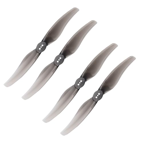 Gemfan 2 Paar 5126 Propeller 2-Paddle LR5126 CW CCW Requisiten für ferngesteuerte Drohne mit großer Reichweite (Grau) von Gemfan