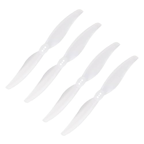 Gemfan 2 Paar 5126 Propeller 2-Paddle LR5126 CW CCW Requisiten für ferngesteuerte Drohne mit großer Reichweite (Weiß) von Gemfan