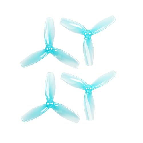 Gemfan 3024 Propeller 3-Blades CW CCW Paddel für RC Drohnen (2 Paar, Blau) von Gemfan