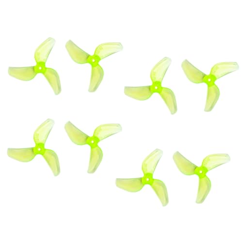 Gemfan 4Pairs 1219S Propeller 3-Blade CW CCW Paddle for RC Drone Quadcopter Replacement DIY Part (Fluorescent Green) von Gemfan