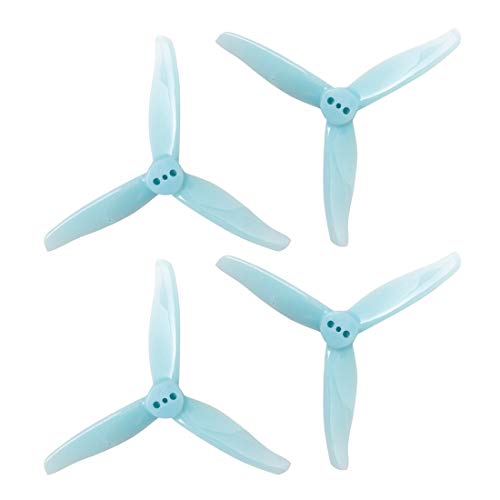 Gemfan 4Pairs 3016 Propeller 1,5 mm / 2 mm Montage Loch 3 Zoll 3-Paddel CW CCW PC Material Geeignet für 1108-1303 Motoröffnung 1,5 mm / 2 mm RC Propeller (1.5mm Blue) von Gemfan