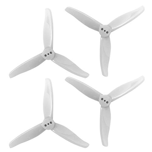 Gemfan 4Pairs 3016 Propeller 1,5 mm / 2 mm Montage Loch 3 Zoll 3-Paddel CW CCW PC Material Geeignet für 1108-1303 Motoröffnung 1,5 mm / 2 mm RC Propeller (1.5mm Grey) von Gemfan