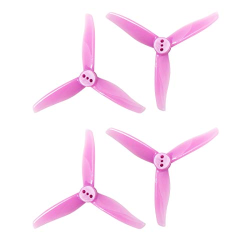 Gemfan 4Pairs 3016 Propeller 1,5 mm / 2 mm Montage Loch 3 Zoll 3-Paddel CW CCW PC Material Geeignet für 1108-1303 Motoröffnung 1,5 mm / 2 mm RC Propeller (1.5mm Purple) von Gemfan