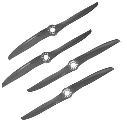 Gemfan 5X5E 5X7.5E 5.25X8E 6X4E 6X6E 7X6E Glasfaser-Nylon Elektrischer Propeller CW CCW Paddel für RC Drohne (5X7.5E CW+CCW) von Gemfan