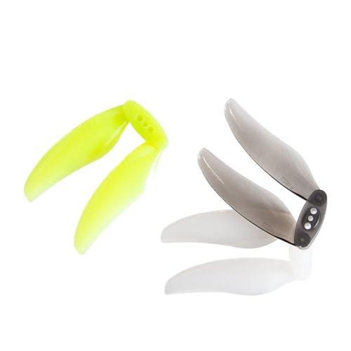 Gemfan Floppy Proppy 4019 Faltbarer FPV Propeller 2 Blatt Clear Yellow 4 Zoll von Gemfan