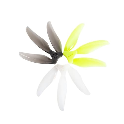 Gemfan Floppy Proppy 4019 Faltbarer FPV Propeller 3 Blatt Clear Gray 4 Zoll von Gemfan