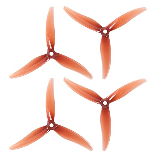 Gemfan Freestyle3/4 3-Blatt-Propeller, 13 cm, PC-Paddel für Freestyle, Quadcopter, Renndrohne, DIY-Ersatzteil (rot, F3) von Gemfan
