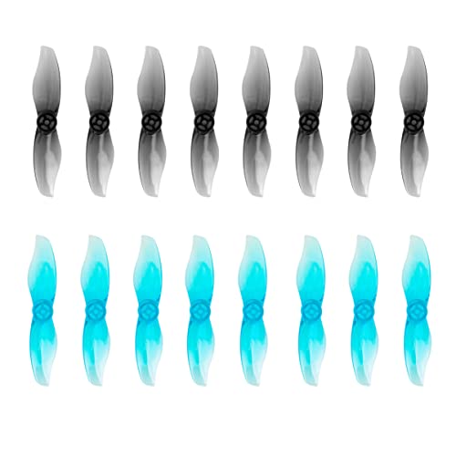 Gemfan Hurricane 2015 Requisiten, 2 Klingen, PC-Propeller, 1,5 mm, für RC FPV Freestyle 5,1 cm Zahnstocher-Drohne, DIY-Teile (16 Stück, 8 CW, 8 CCW) von Gemfan