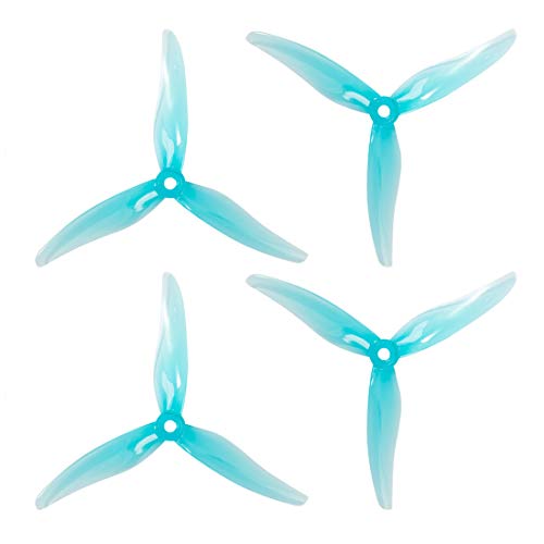 Gemfan Hurricane 51477 3-Blatt-Propeller CW CCW Paddel für 2206-2407 Motor DIY RC Racing Drohne (blau) von Gemfan