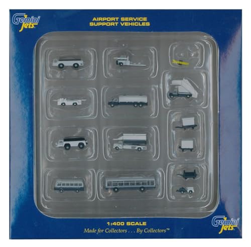 GeminiJets Ground Airport Service Support Fahrzeuge Zubehör, Maßstab 1:400, 14-TLG GeminiJets Ground Airport Service Support Fahrzeuge Zubehör, Maßstab 1:400, 14-TLG von GeminiJets