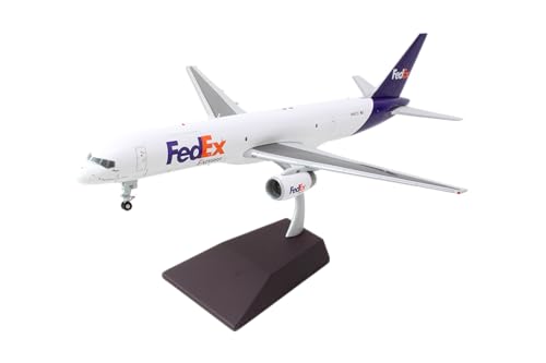 GeminiJets Boeing 757-200SF FedEx N921FD 1:200 Metall-Modellflugzeug, Weiß, Erwachsene, Hobbyisten, Adults, Model Aircraft Enthusiasts von GeminiJets