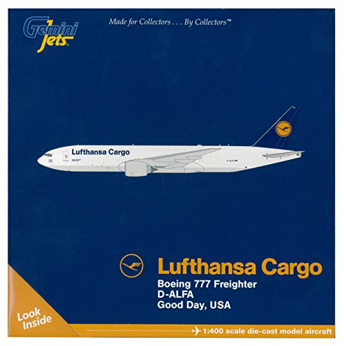 GeminiJets Lufthansa 777F Druckguss-Flugzeug (Maßstab 1:400) von GeminiJets