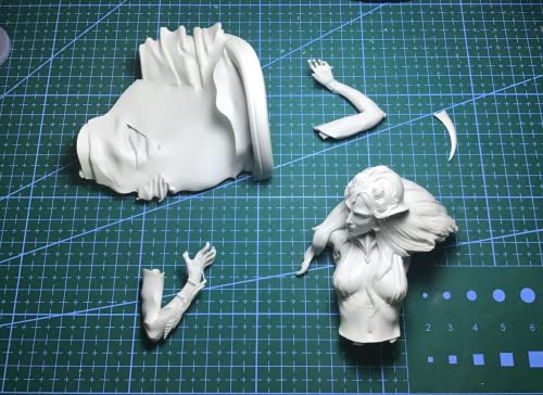 【1/10】 Antike weibliche Kriegerin Resinfigur Miniaturmodellbausatz, unmontierte und unbemalte Resinteile(Büste aus Harz) //9r8op-2 von Generic