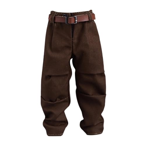 1/12 Figuren in Skala Hosen Und Miniaturpuppenkostümgürtelkleid für 6 Zoll Männliches Figurenkostüm, Dunkelbraune Hose 1/12 Figuren in Skala Hosen Und Miniaturpuppenkostümgürtelkleid für 6 Zoll Männliches Figurenkostüm, Dunkelbraune Hose von Generic