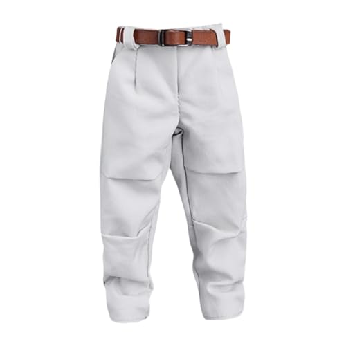 1/12 Figuren in Skala Hosen Und Miniaturpuppenkostümgürtelkleid für 6 Zoll Männliches Figurenkostüm, Graue Weiße Hose 1/12 Figuren in Skala Hosen Und Miniaturpuppenkostümgürtelkleid für 6 Zoll Männliches Figurenkostüm, Graue Weiße Hose von Generic