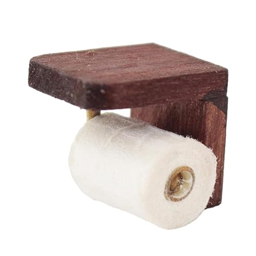 1/12 Puppenhaus Toilettenpapierhalter Miniaturmodell Zubehör für Szenendekoration 1/12 Puppenhaus Toilettenpapierhalter Miniaturmodell Zubehör für Szenendekoration von Generic