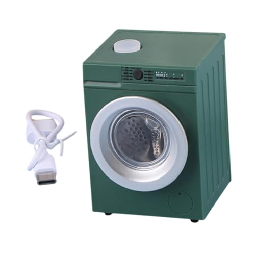 1/12 Puppenhaus Waschmaschine Miniaturmöbel Puppenzubehör Dekoration für Badezimmer, Grün 1/12 Puppenhaus Waschmaschine Miniaturmöbel Puppenzubehör Dekoration für Badezimmer, Grün von Generic