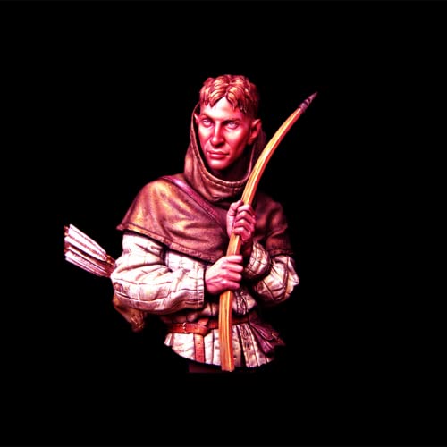 1/12 Resin Büste Figur Miniatur Modellbausatz antiker Bogenschütze Krieger Büste Resin Modellbausatz unmontiert und unlackiert Resinteile (EZ4N-9) von Generic
