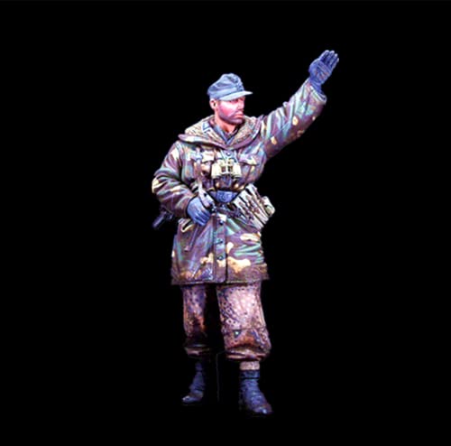 1/16 Resin-Miniaturmodellbausatz WWII Deutscher Soldat Resin-Modellbausatz, unmontierte und unbemalte Resinteile (KLs8F-5) von Generic