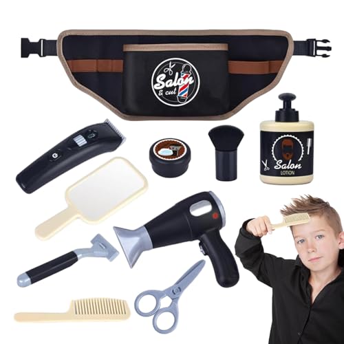 1/2 Salon-Spielset für Kinder – Friseursalon-Spielset, Frisierspielzeug für Kinder | Multifunktionales Make-up-Set für Kinder, interaktives Barbier-Set 1/2 Salon-Spielset für Kinder – Friseursalon-Spielset, Frisierspielzeug für Kinder | Multifunktionales Make-up-Set für Kinder, interaktives Barbier-Set von Generic