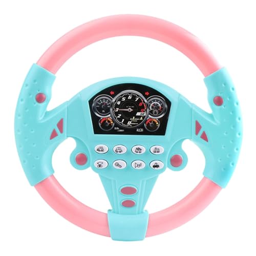 1/2 Stück Fahrcontroller - Tragbares Fahrrad | Simuliertes mit 360-Grad-Drehung, Kinder- mit Musiklicht, Lenkregler für Kleinkinder, 20x20x5cm von Generic