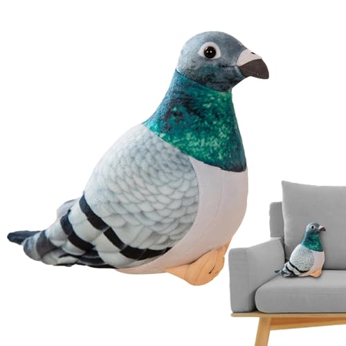 1/2 Stück Plüschtier, realistisches Plüschtier aus Fels, Spielzeug zum Umarmen, Plüschtier aus Vogel von Generic